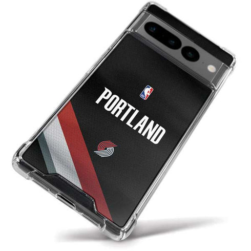 NBA Portland Trail Blazers Jersey Google Pixel 7 Pro Clear Case